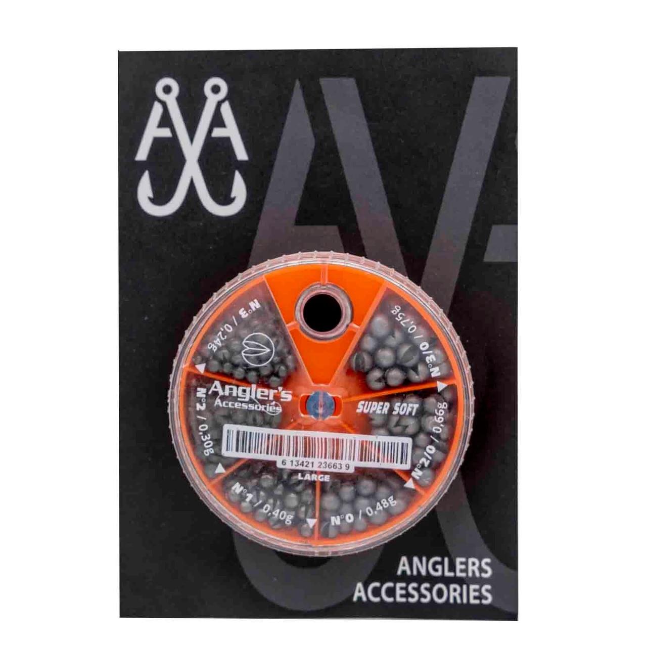 Anglers Accessories Mini Split Shot Assorted Lead Large