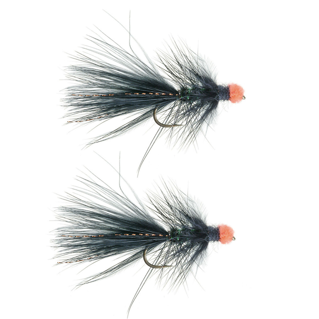 Umpqua Egg Sucking Leech Black 2 Pack Streamer Fly Fishing Flies
