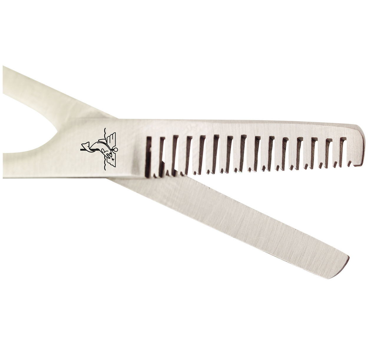 Dr. Slick Open Loop Scissors Straight Serrated Adjustable Green PVC Loops - view 3