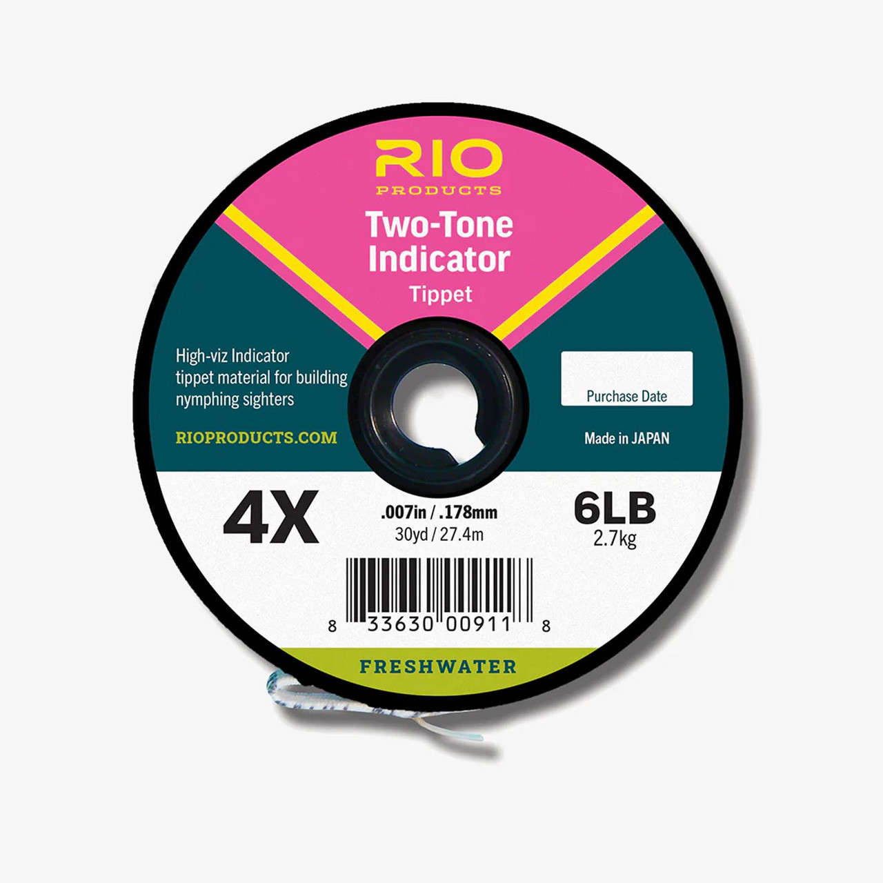 RIO 2-Tone Indicator Tippet (PINK & YELLOW)