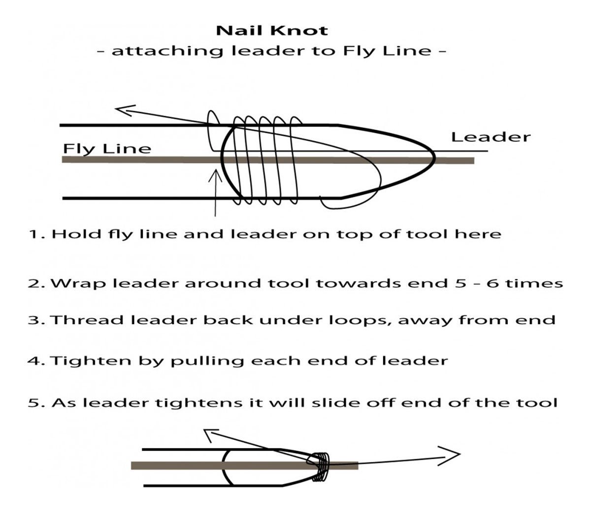 Rising Fish Whistle NailKnot Tool
