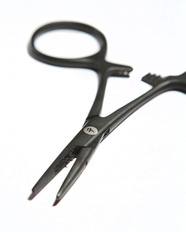 Tenkara USA Fly Fishing Matte Black Forceps Nipper set