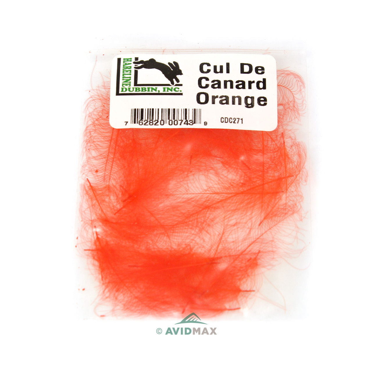 Hareline Cul De Canard Feathers Orange