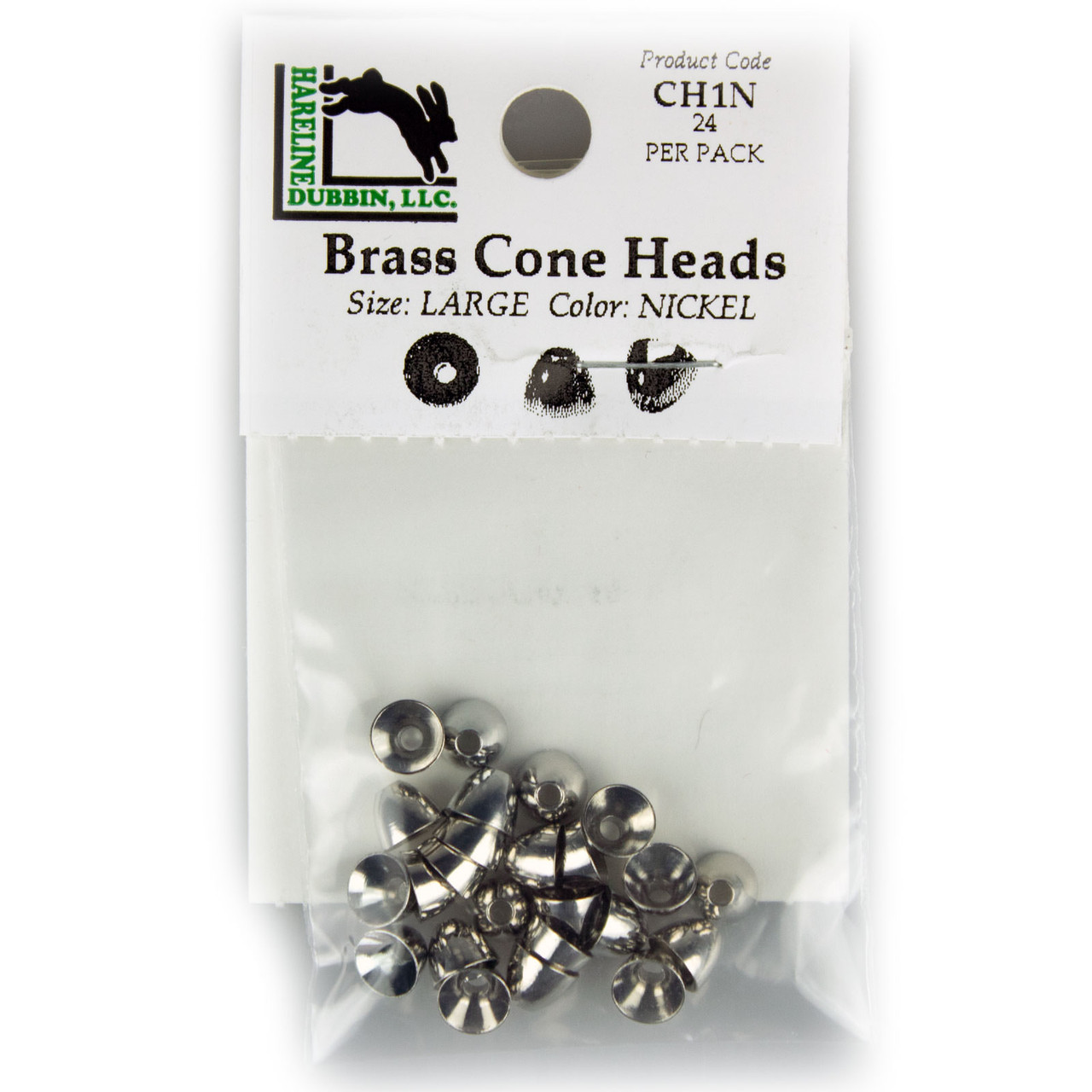 Hareline Brass Cone Heads Fly Tying Materials All Varieties