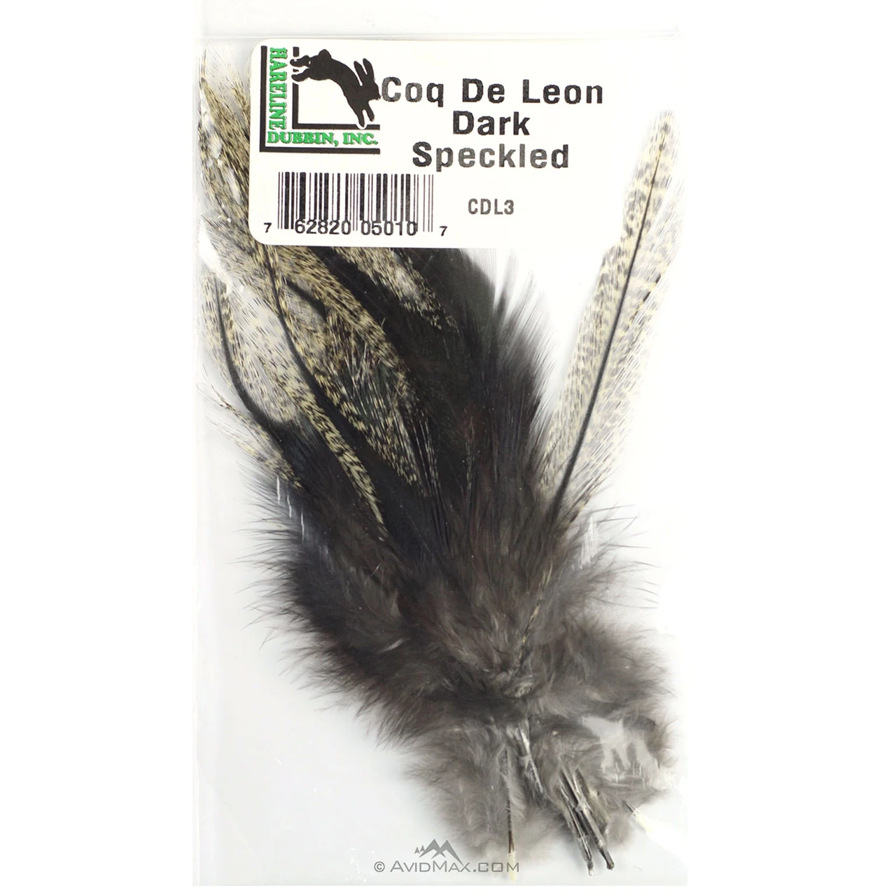 Hareline Coq de Leon Feathers Dark Speckled Brown (Oscuro Pardo)