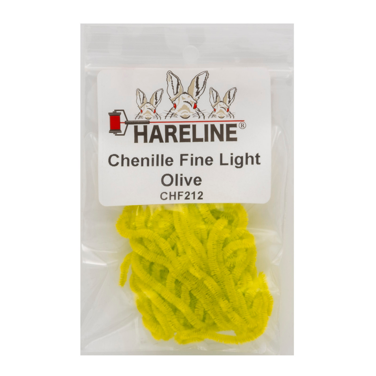 Hareline Carded Chenille Fine Light Olive