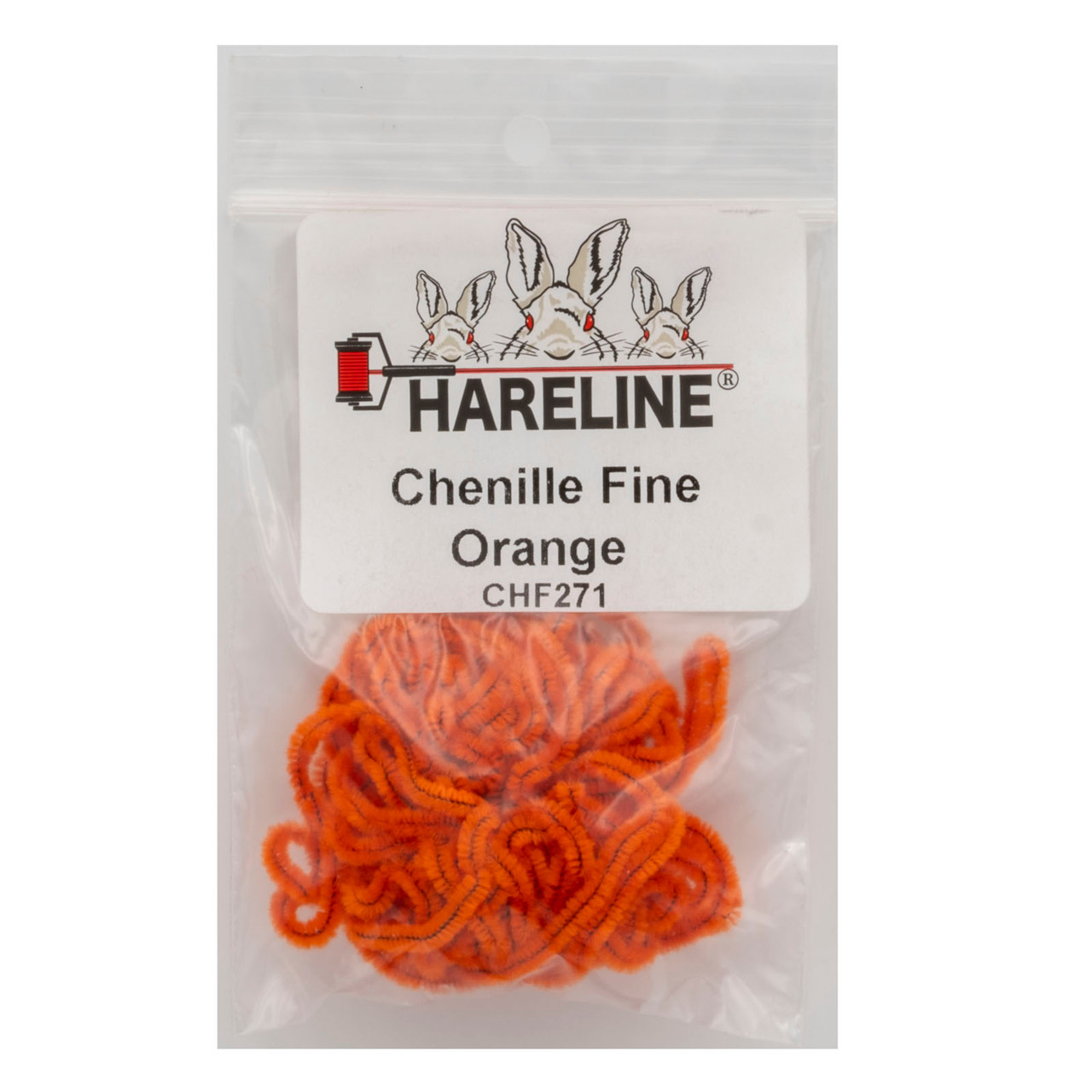 Hareline Carded Chenille Fine Orange
