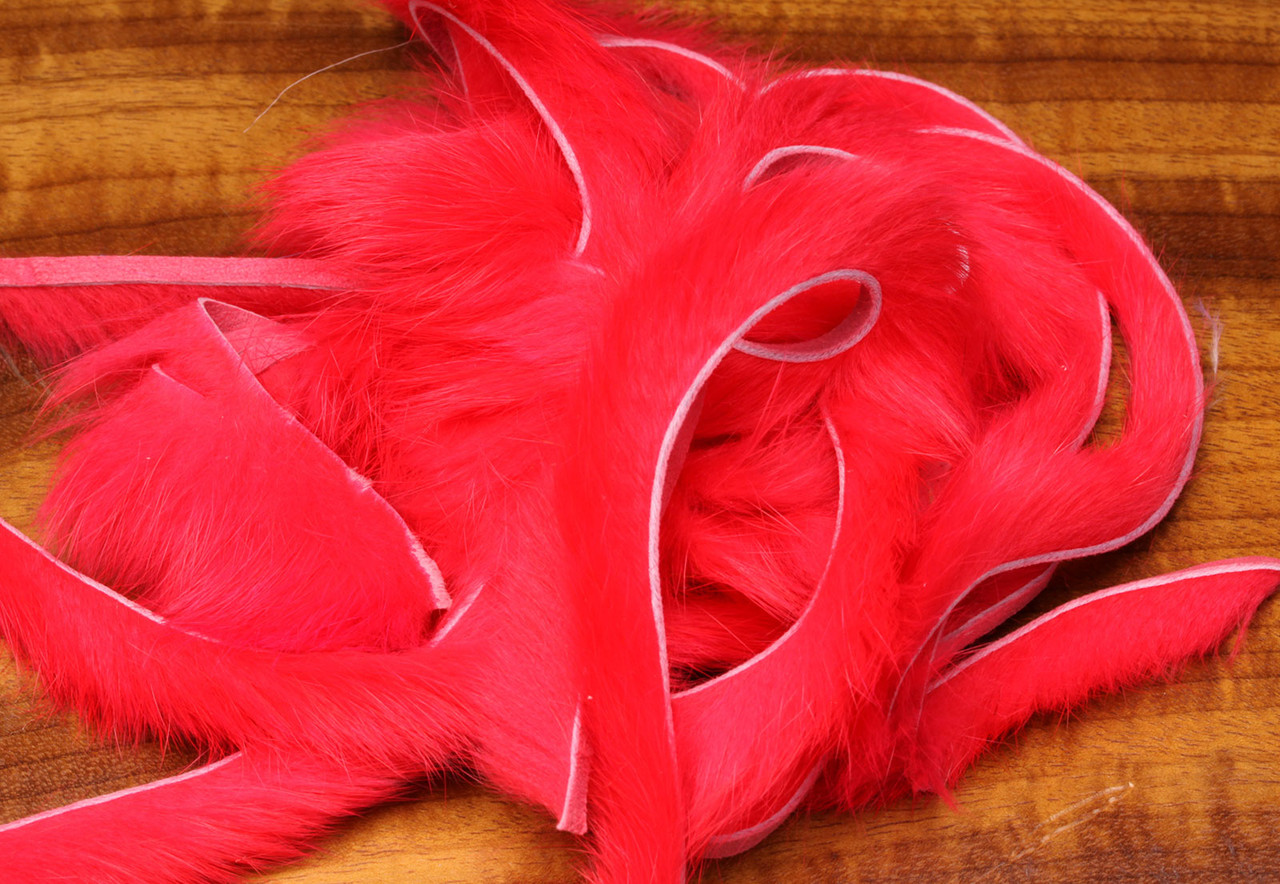 Hareline Natural and Dyed Rabbit Strips - view 4