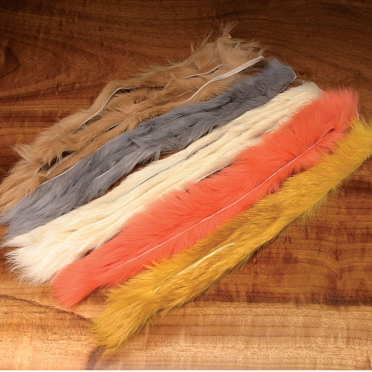 Hareline Natural and Dyed Rabbit Strips Hareline Natural and Dyed Rabbit Strips