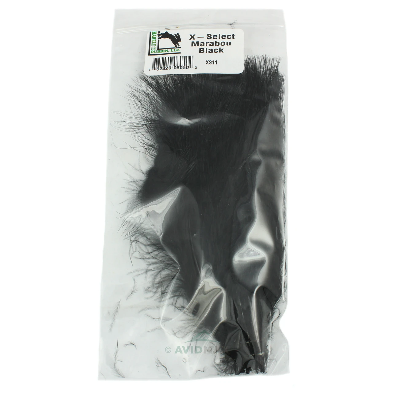 Hareline Extra Select Strung Imitation Marabou Feathers Black