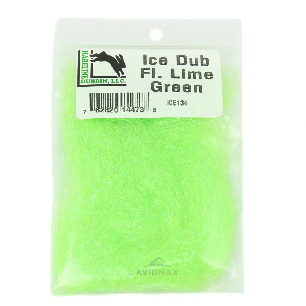 Hareline Ice Dubbing Fluorescent Lime Green
