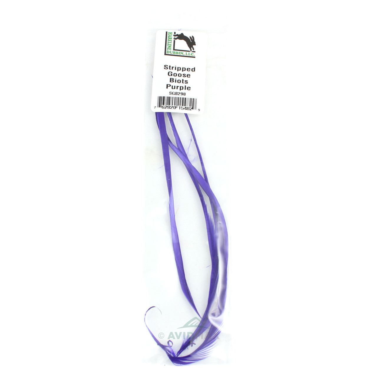 Hareline Stripped Goose Biots Purple