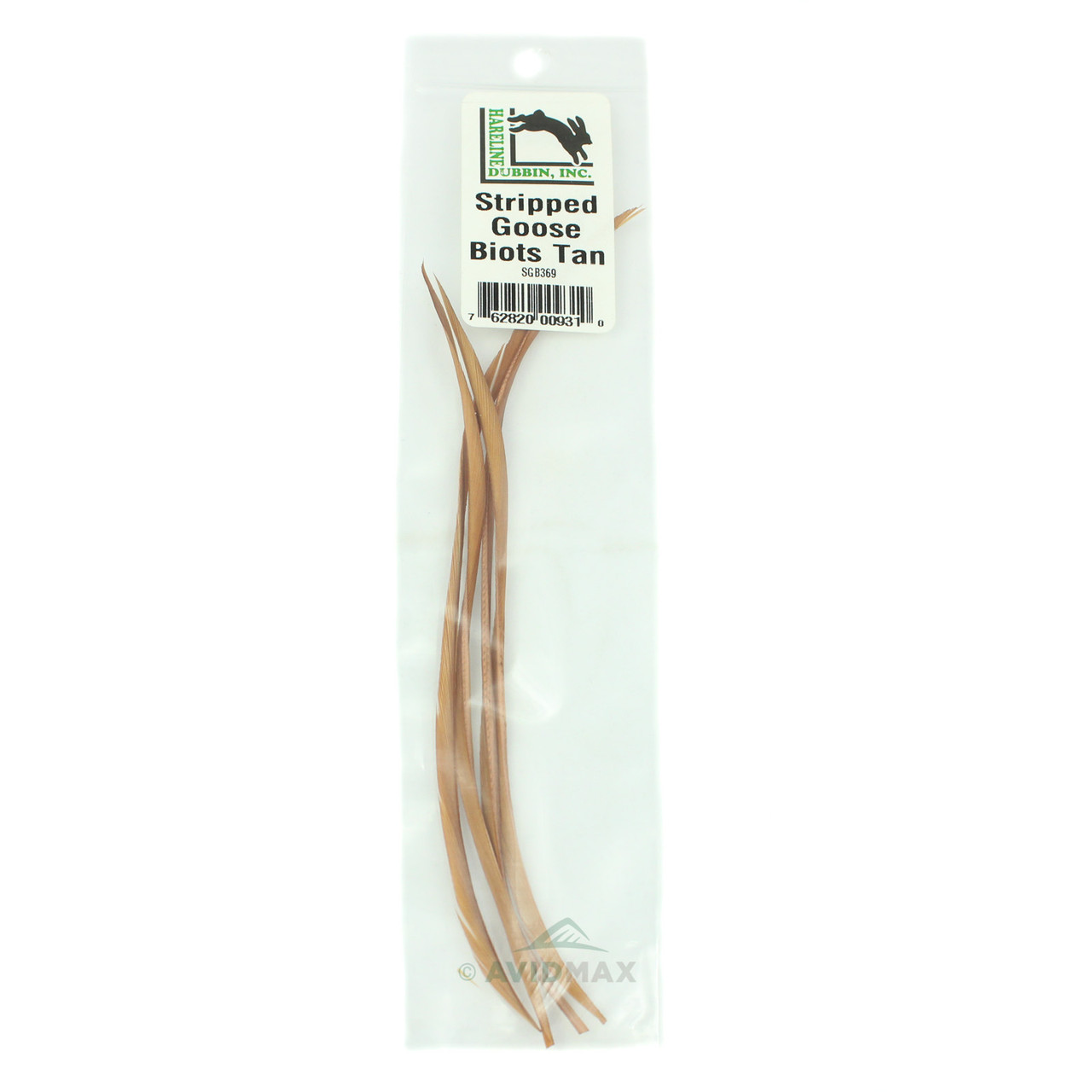 Hareline Stripped Goose Biots Tan