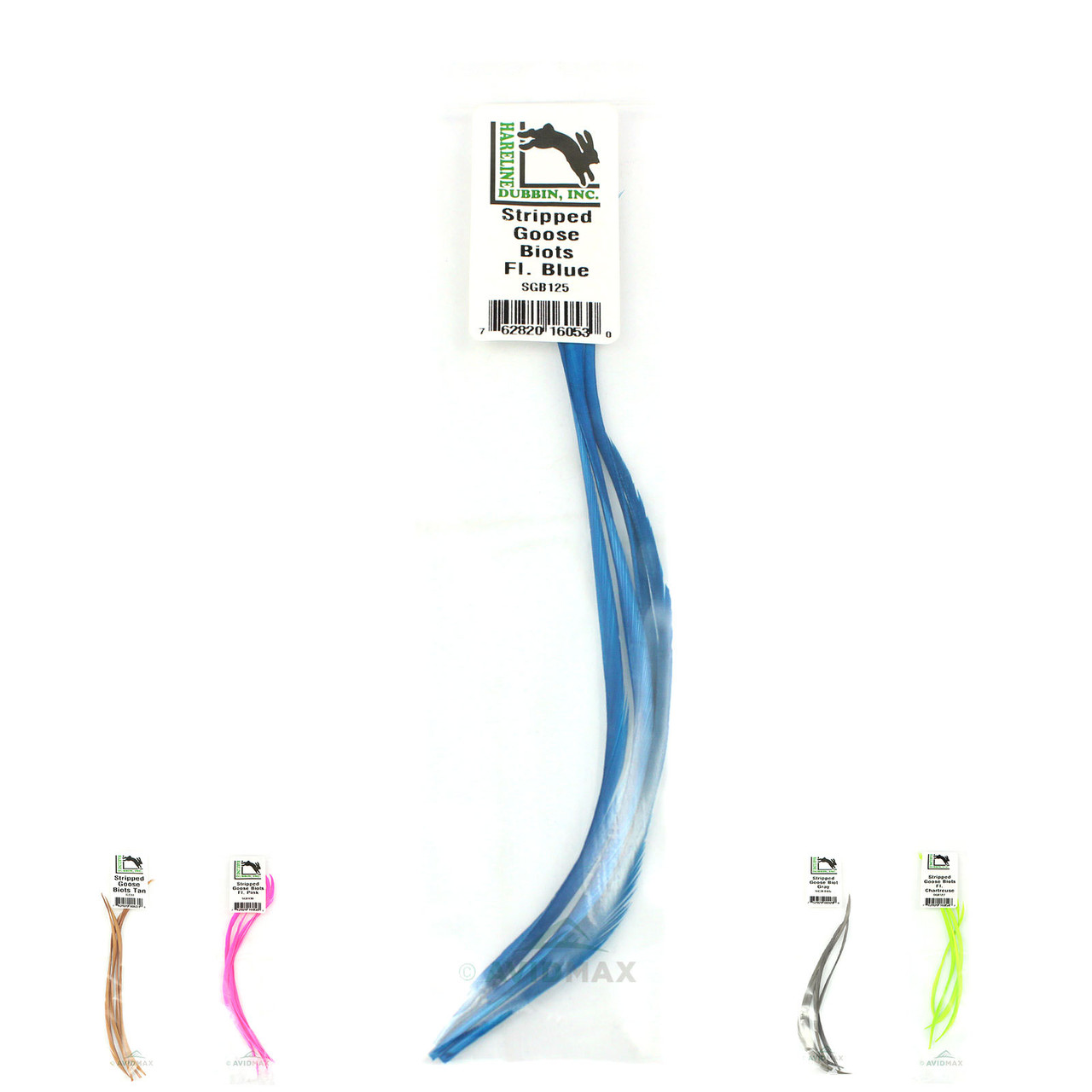 Hareline Stripped Goose Biots All Colors