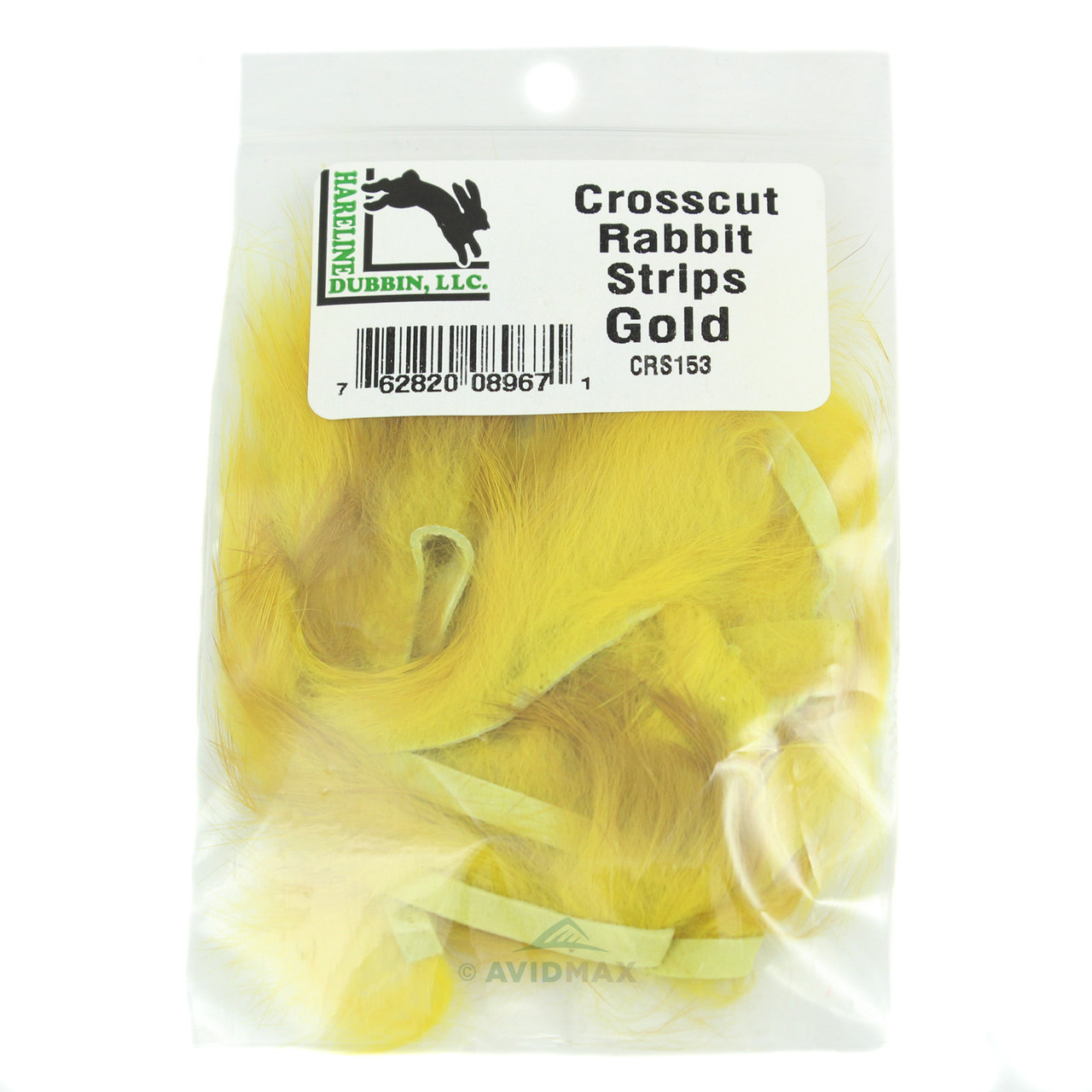 Hareline Crosscut Rabbit Strips Gold