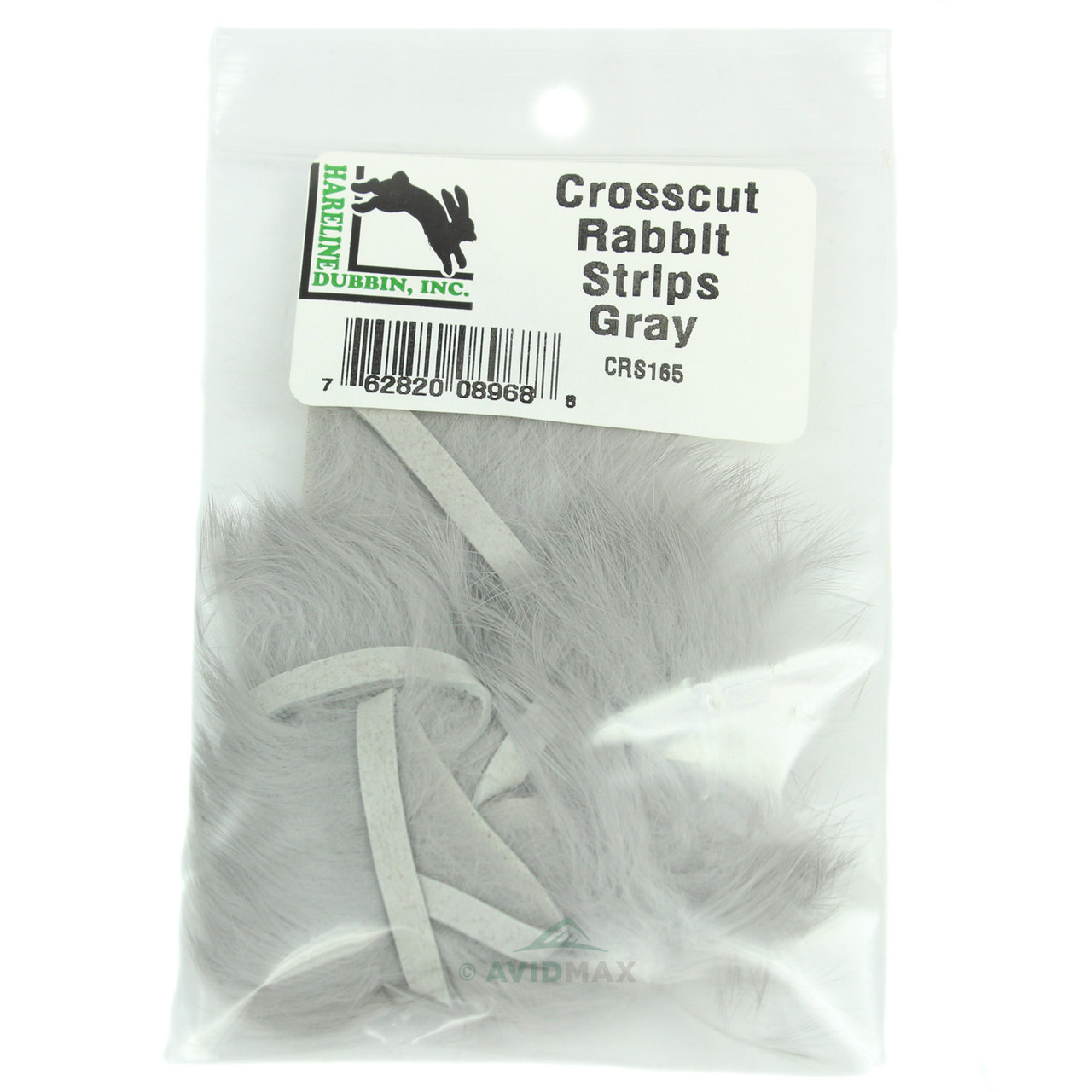 Hareline Crosscut Rabbit Strips Gray