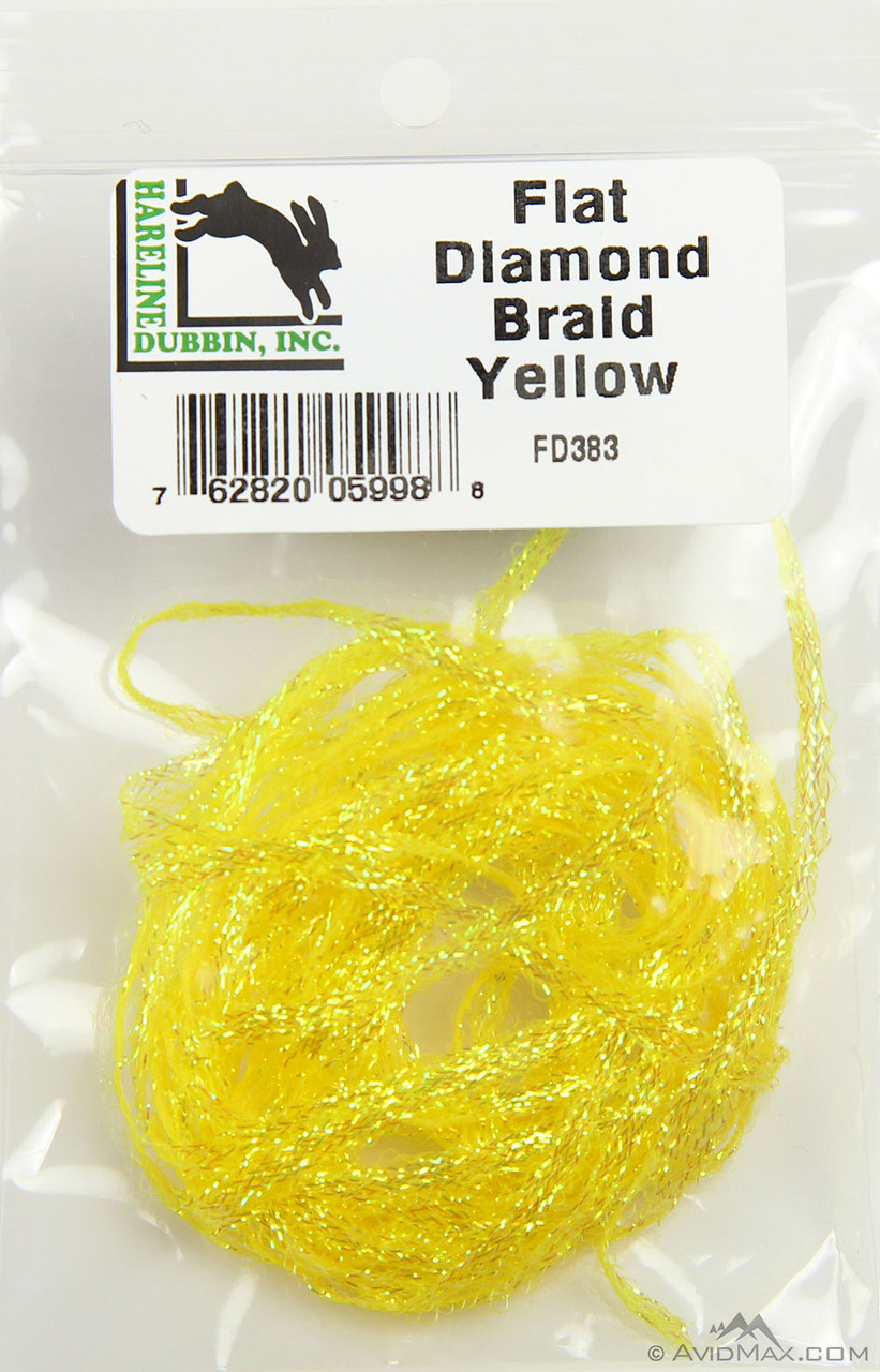 Hareline Flat Diamond Braid Fly Tying Materials
