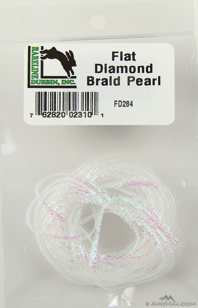 Hareline Flat Diamond Braid Fly Tying Materials