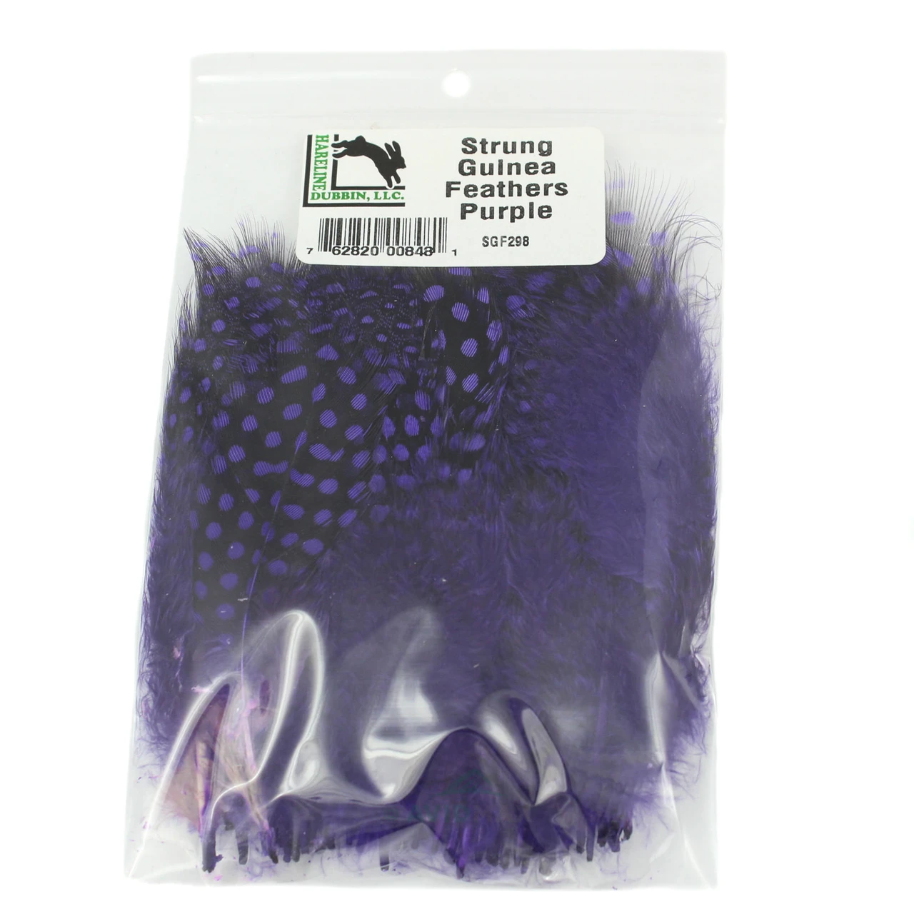Hareline Strung Guinea Feathers Purple