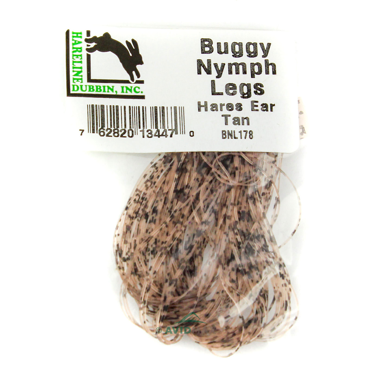 Hareline Buggy Nymph Legs Hare's Ear Tan