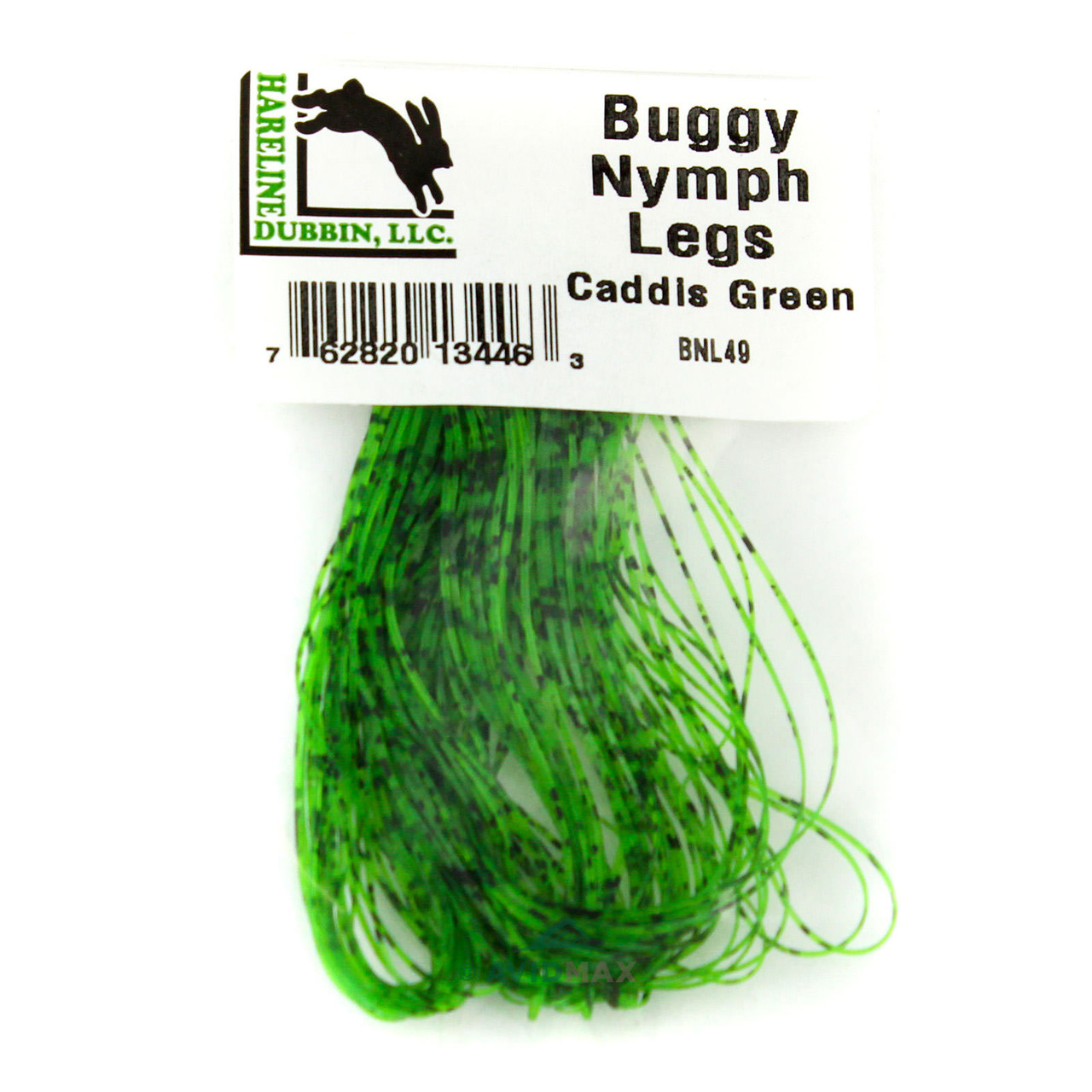 Hareline Buggy Nymph Legs Caddis Green