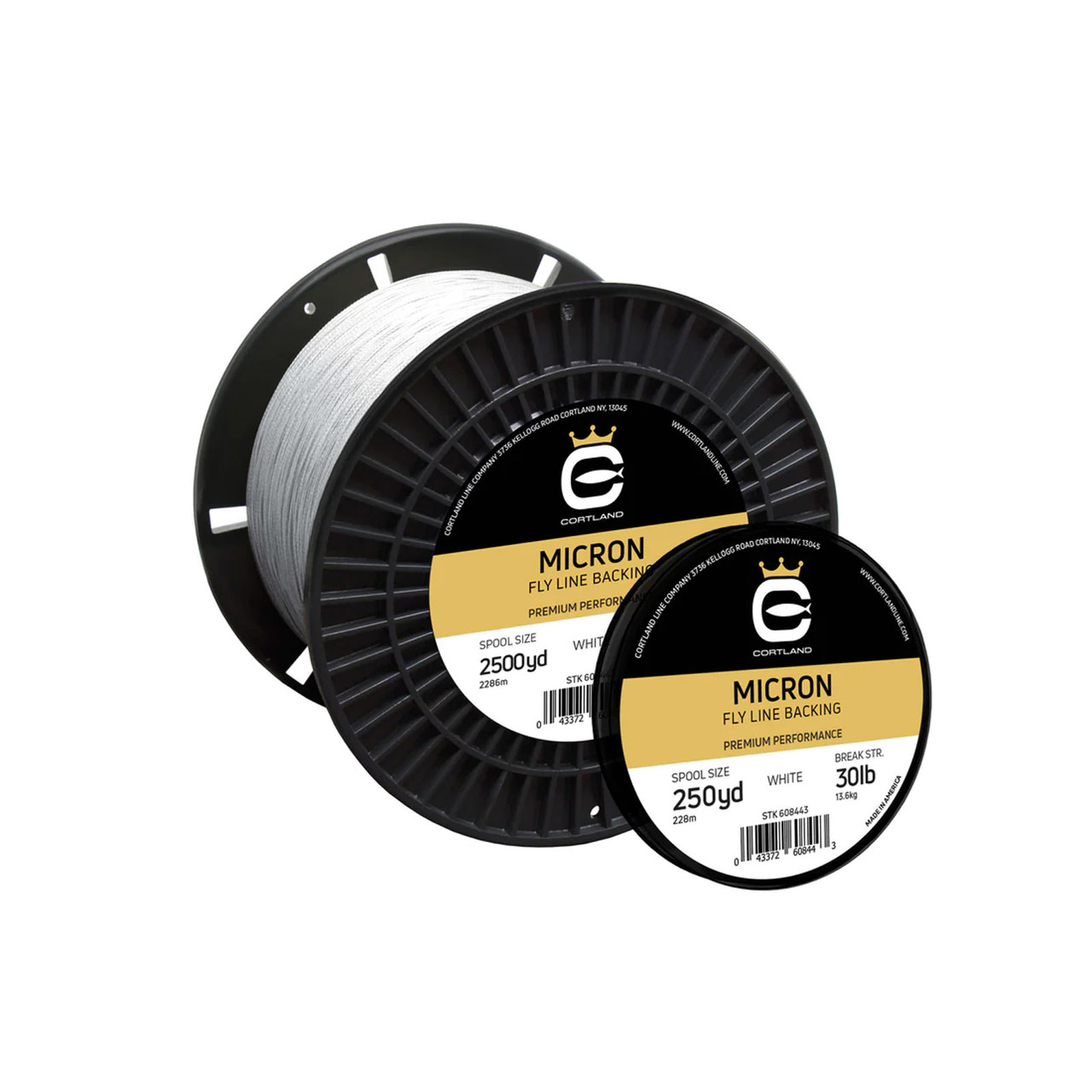 Cortland Micron Fly Line Backing 20, 30 pounds, 100, 250, 1000, 2500 yards Cortland Micron Fly Line Backing 20, 30 pounds, 100, 250, 1000, 2500 yards