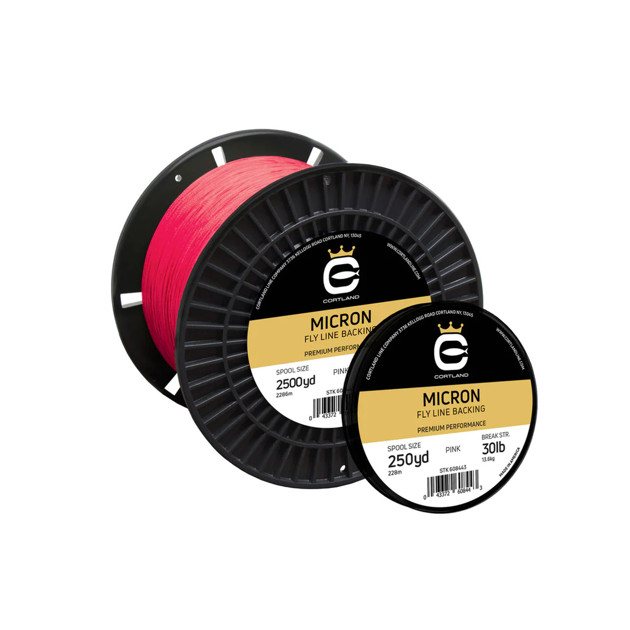 Cortland Micron Fly Line Backing 20, 30 pounds, 100, 250, 1000, 2500 yards Cortland Micron Fly Line Backing 20, 30 pounds, 100, 250, 1000, 2500 yards
