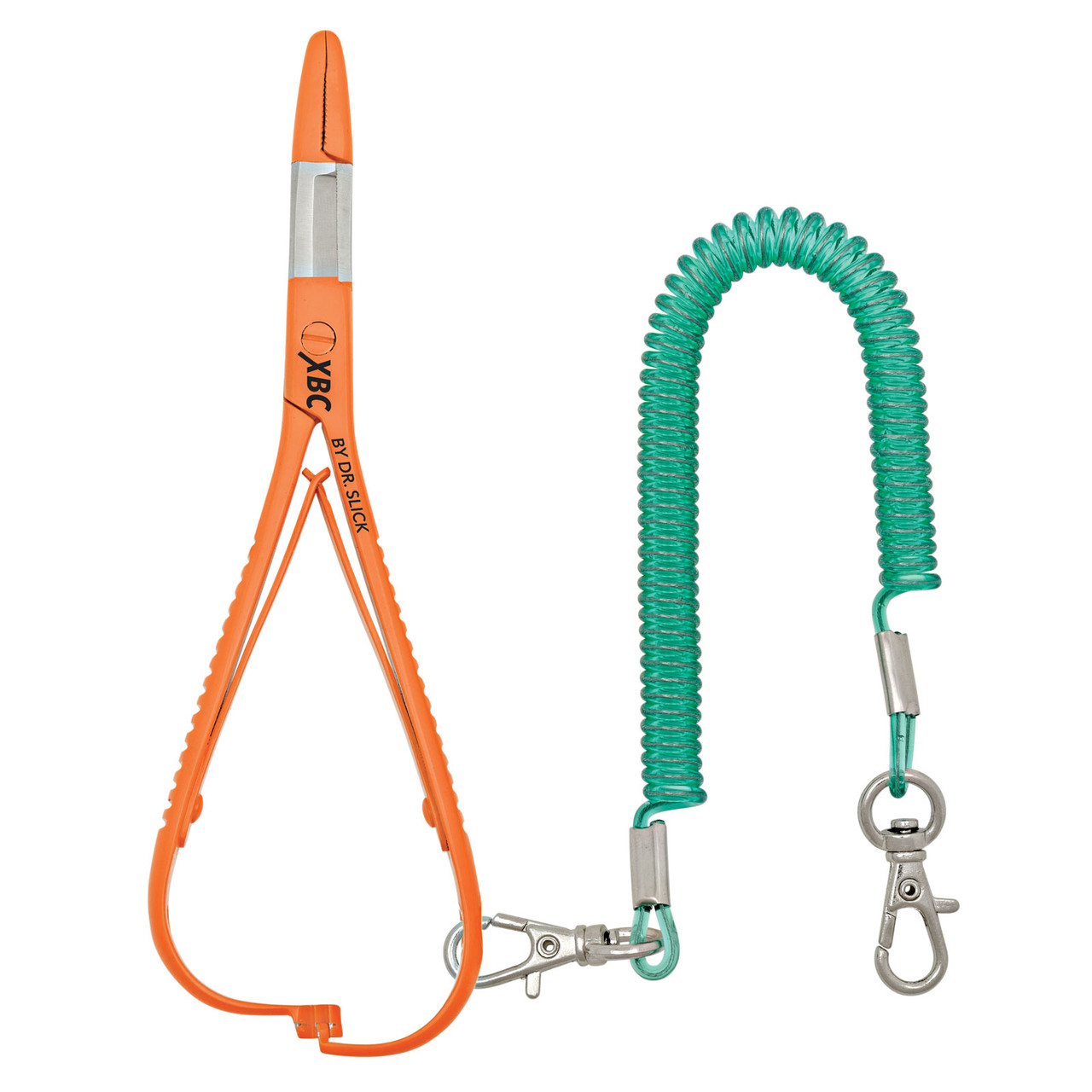Dr. Slick Fly Fishing XBC Mitten Scissor Clamp 5 in Straight Stainless Steel Orange