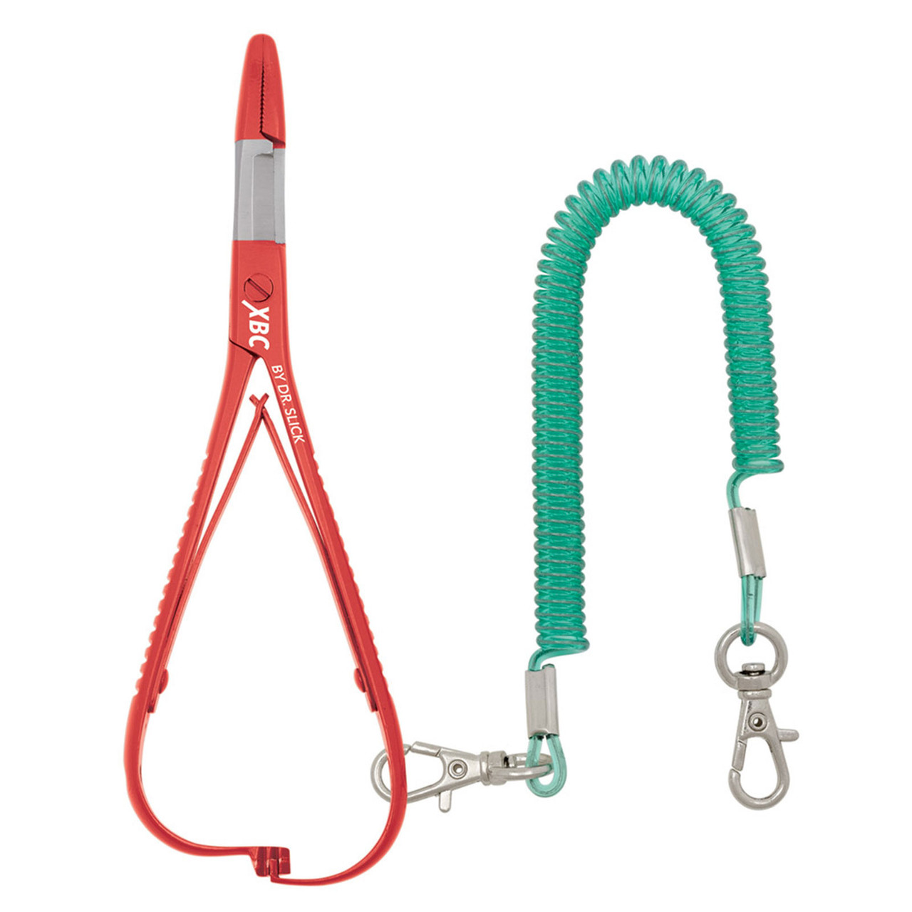 Dr. Slick Fly Fishing XBC Mitten Scissor Clamp 5 in Straight Stainless Steel Red