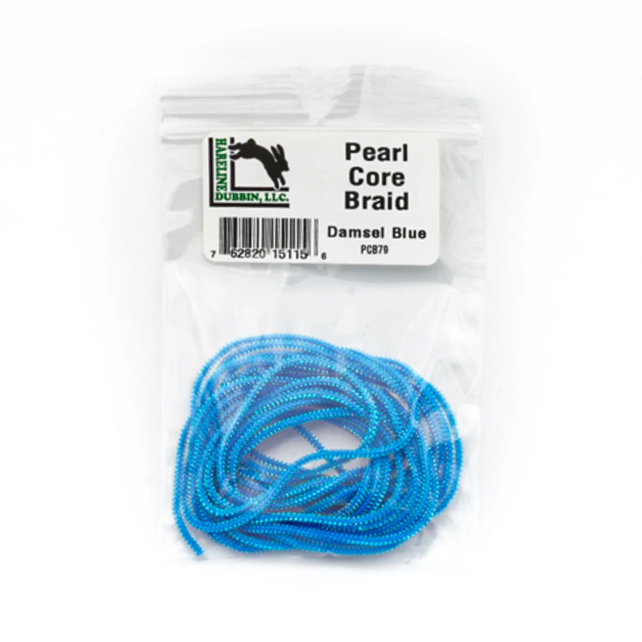 Hareline Pearl Core Braid #79 Damsel Blue