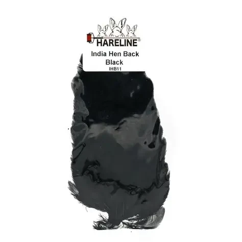 Hareline India Hen Back Black