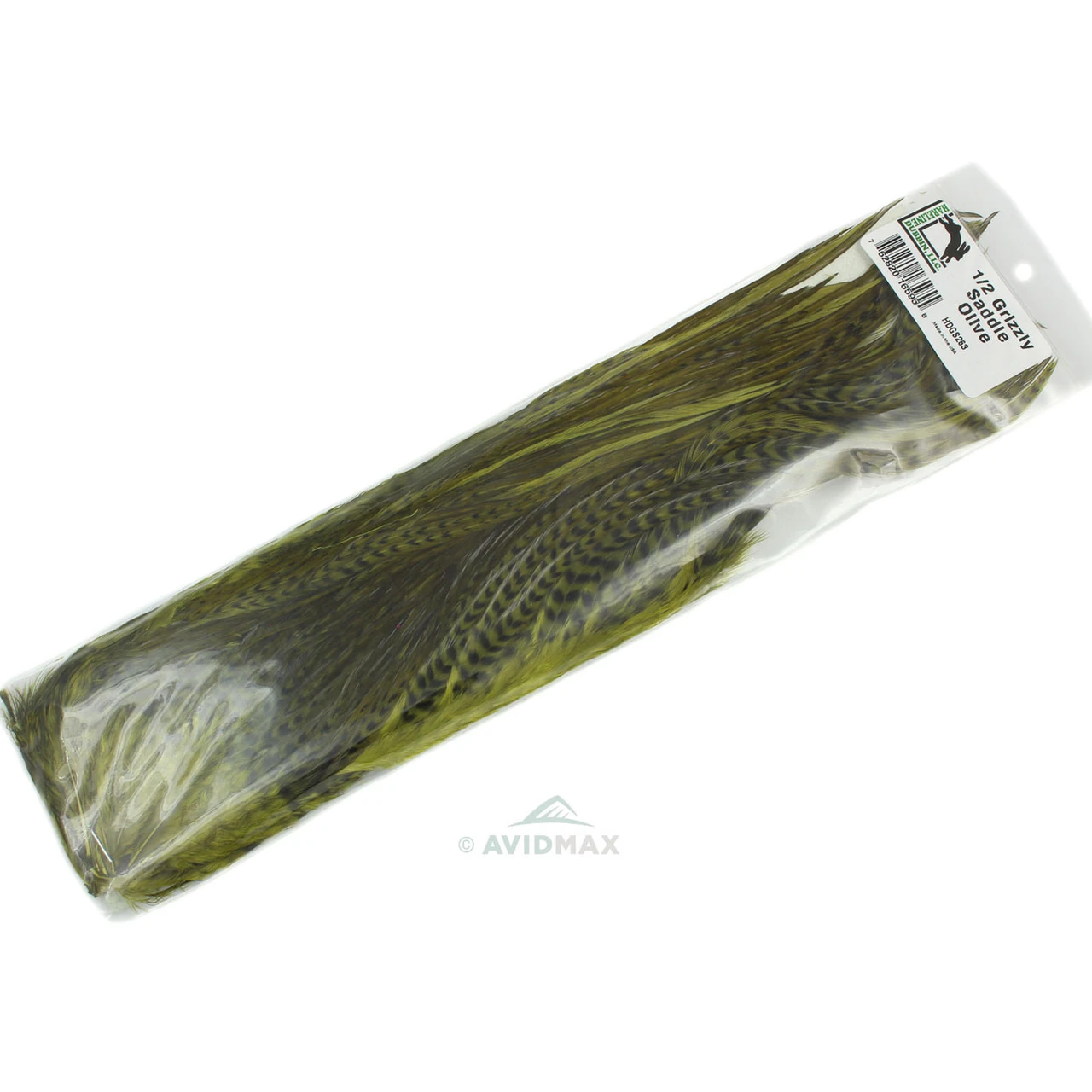 Hareline Half Grizzly Saddles Olive