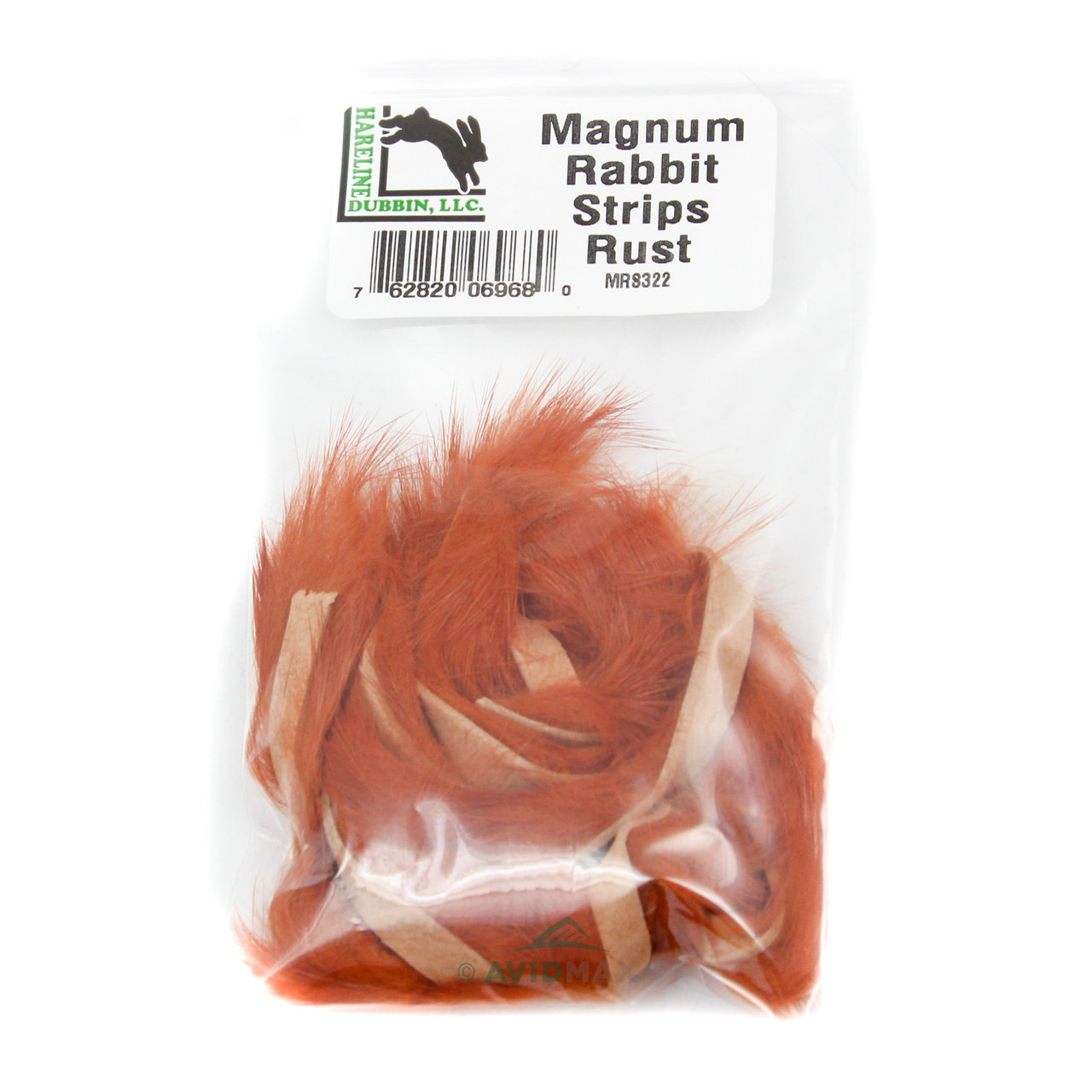 Hareline Magnum Rabbit Strips Rust