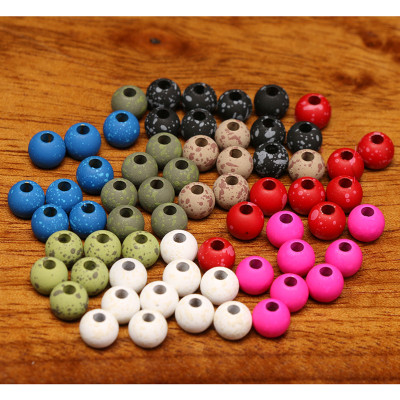 Hareline Mottled Tactical Slotted Tungsten Beads Hareline Mottled Tactical Slotted Tungsten Beads