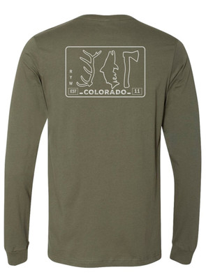 RepYourWater Colorado Fish. Hunt. Camp. Long-Sleeve Tee