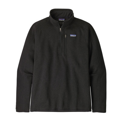 Patagonia Men's Better Sweater 1/4 Zip - Black: Past Season