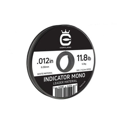 Cortland Indicator Mono Leader Material White