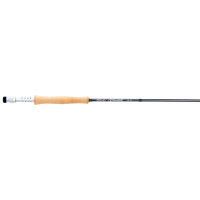 Echo Streamer X fly rod with cork grip and silver reel seat