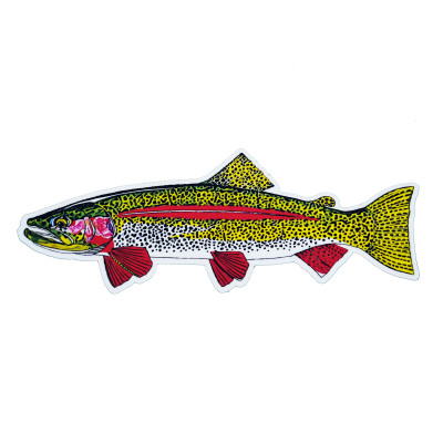 Avidmax Leopard Rainbow Trout 5 in Sticker