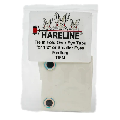 Hareline Tie in Fold Over Eye Tabs 1/2'' (12.70mm)