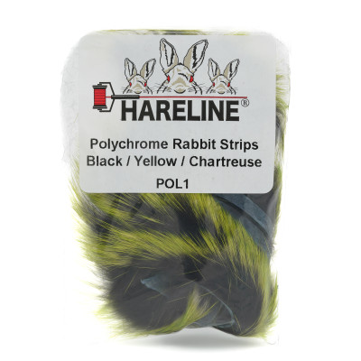 Hareline Polychrome Rabbit Strips
