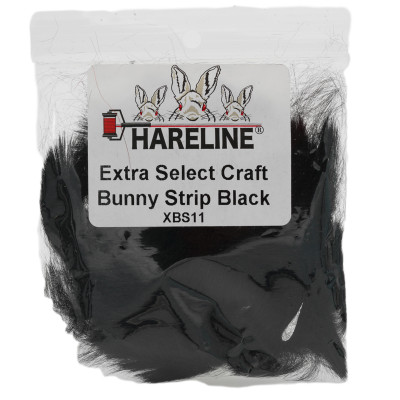 Hareline Extra Select Craft Bunny Strips Black