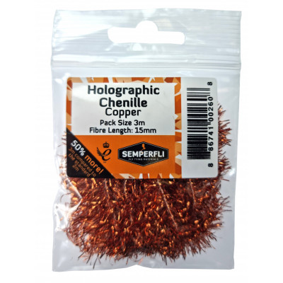 Semperfli Holographic Chenille 15mm Copper
