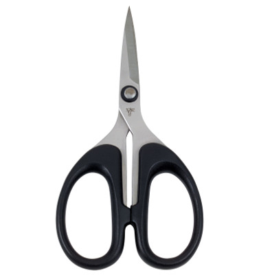 Dr. Slick Synthetics Scissors Straight Serrated Blade for Fly Tying Black