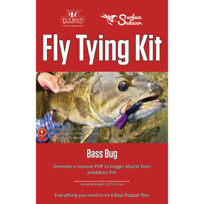Flymen Fishing Company Fly Tying Kits Bass Popper