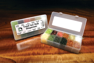 Hareline Trout Ice Dub Dispenser Synthetic Fly Tying Material