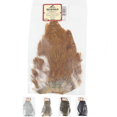 Wapsi Soft Hen Hackle Saddle Patches Wapsi Soft Hen Hackle Saddle Patches