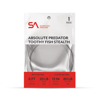 Scientific Anglers Absolute Predator Tooth Fish Stealth Leader Scientific Anglers Absolute Predator Tooth Fish Stealth Leader