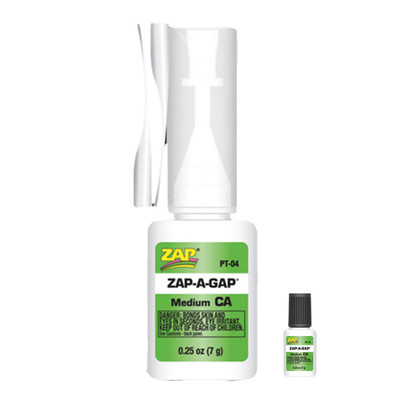 Zap-A-Gap CA+ Medium Viscosity Glue 1/4 oz. Fly Tying Adhesive Cement Finish Zap-A-Gap CA+ Medium Viscosity Glue 1/4 oz. Fly Tying Adhesive Cement Finish