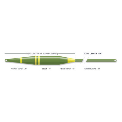 Airflo Sixth Sense 2 Slow Intermediate Fly Line 5/6 wt Translucent Olive